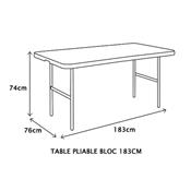 Table Pliable Bloc 183cm