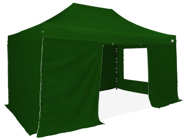 Barnum pliant Acier 40mm 3X4.5M + Pack Latéral avec fermeture