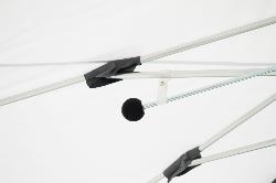 Parasol de marché télescopique 2.5 x 3M Blanc