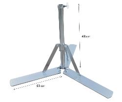 Pied de parasol de marché télescopique 2.5 x 3M