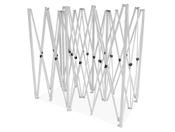 Barnum pliant Acier 30mm - 3x6m avec Pack bâches latérales
