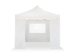 Barnum pliant 30mm - 3x3m + Pack bâches latérales Blanc