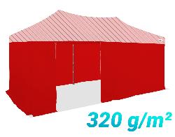 Pack Latéral 4 cotés 3x6m 320g/m² | 4 pleines + 1 porte 