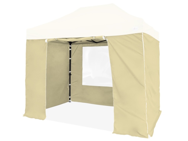 Pack 4 bâches latérales 250g/m² PVC enduit 2x3m  Beige