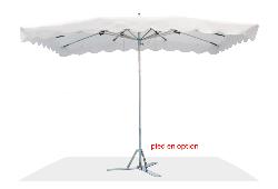 Parasol de marché télescopique 2.5 x 3M Blanc