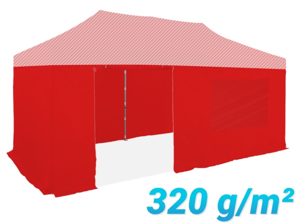 Pack Latéral 4 côtés 3x6m 320g/m² Rouge