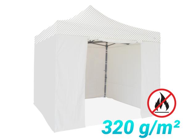 Pack Latéral 4 cotés 4x4m 320g/m² | 1 porte/3 pleines