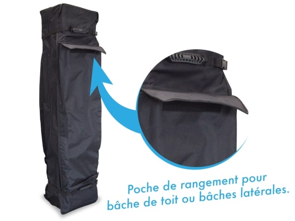 XPTENT - Tonnelle pliante PRO - Alu 45mm 3x3m ○ Bâche 300g/m² Étanche