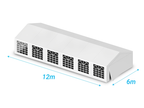 Tente de Réception PVC Premium+ Tube 50mm 6x12m