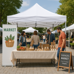 Comment bien s’équiper pour un marché en plein air ?