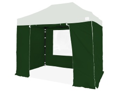 Pack 4 bâches latérales 250g/m² PVC enduit 2x3m Vert Anglais