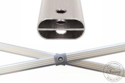 TENTE PLIANTE 4X4M ALU 45MM + Pack latéral 1 Porte / 3 Pleines