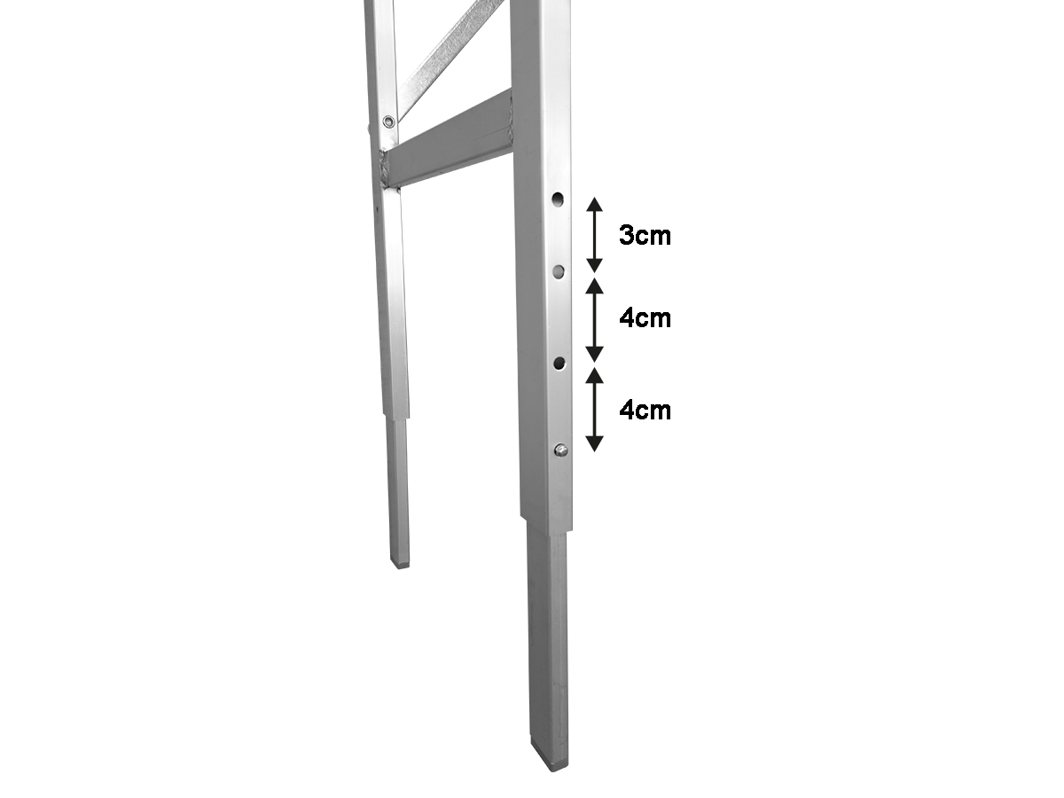 Table alu 2 plateaux