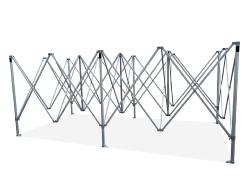 Tente Pliante Aluminium 55mm 4x8m + Pack latéral avec fermeture 