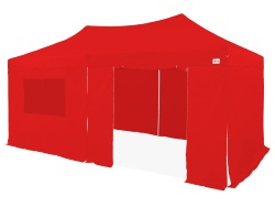 Barnum pliant Acier 30mm - 3x6m avec Pack bâches latérales