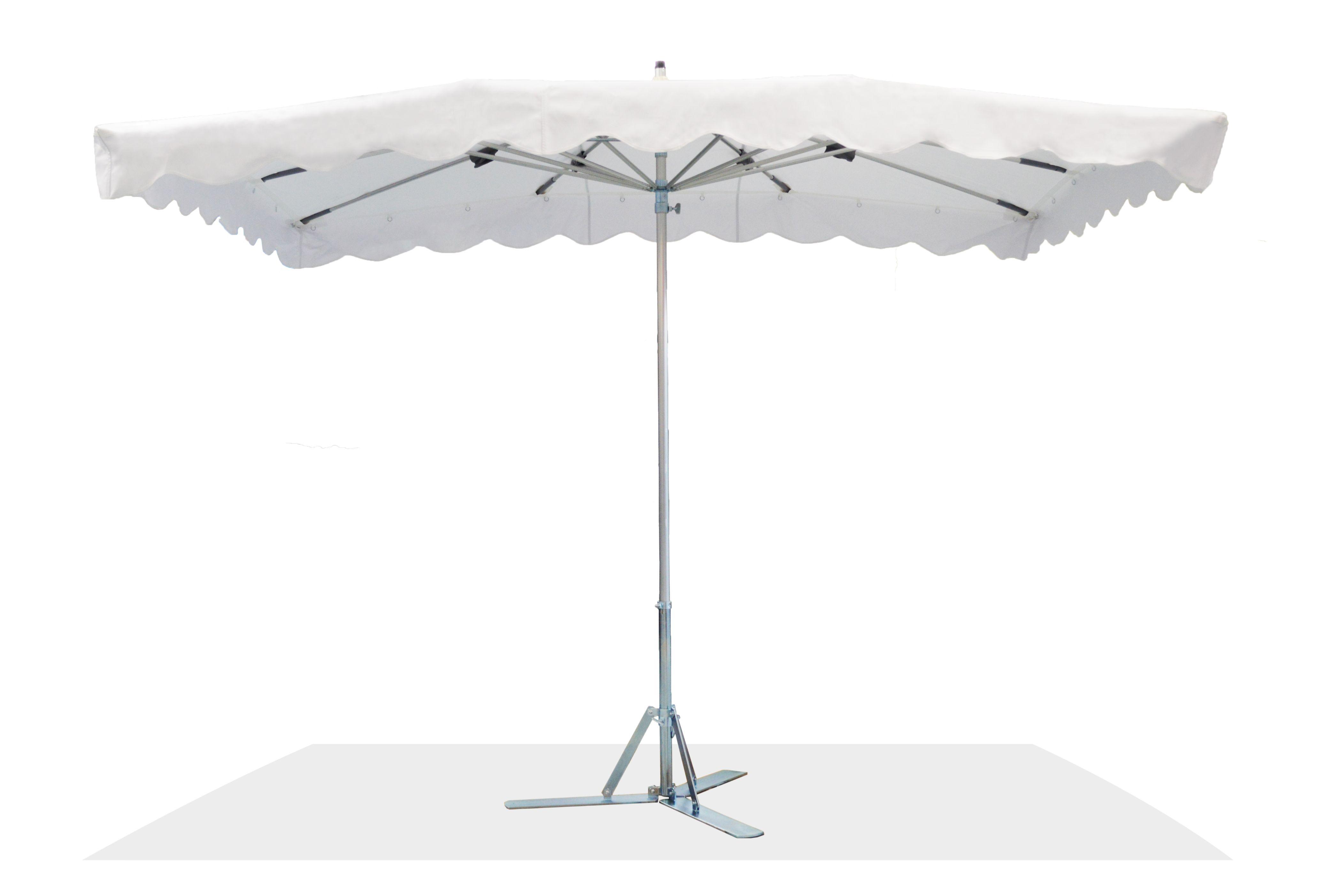 Parasol de marché télescopique 2.5 x 3M Blanc