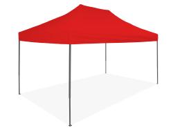 Barnum pliant 30mm - 3x4.5m + Pack bâches latérales Rouge