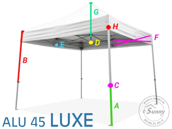 Pièces détachées pour Barnum Pliant PRO ALU 45mm LUXE