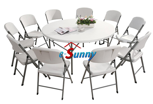 Table ronde haute pliante pro