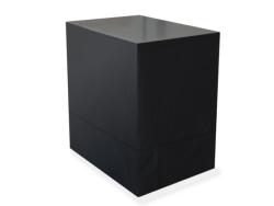Table Comptoir Pliant Plateau Acier 1m X 70cm avec Jupe Noire