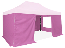 Pack 4 bâches latérales 250g/m² PVC enduit 3x4.5m 