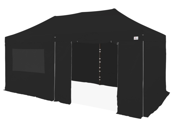 Barnum Pliant Acier 40mm - 3x6M + Pack Latéral avec fermeture