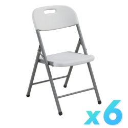 Chaise Pliante lot de 6 pices