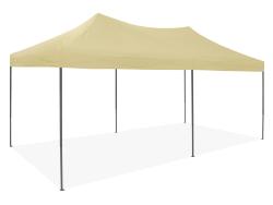 Barnum pliant 30mm - 3x6m + Pack bâches latérales Beige