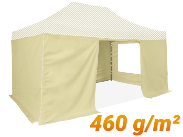 Pack Latéral 4 cotés 3x4.5m 460g/m² (ignifugé M2 pour le Blanc)