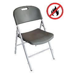Chaise pliante gris Oliva M2 - lot de 6 pièces