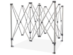 Tente Pliante bâche 320g/m² tube 45mm ALU 3X3M