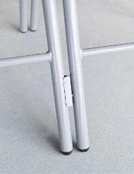 Chaise pliante gris Oliva M2 - lot de 6 pièces