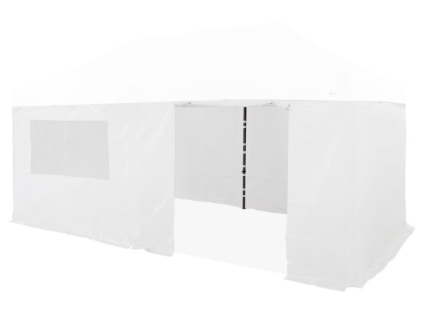 Pack 4 bâches latérales 250g/m² PVC enduit 3x6m 