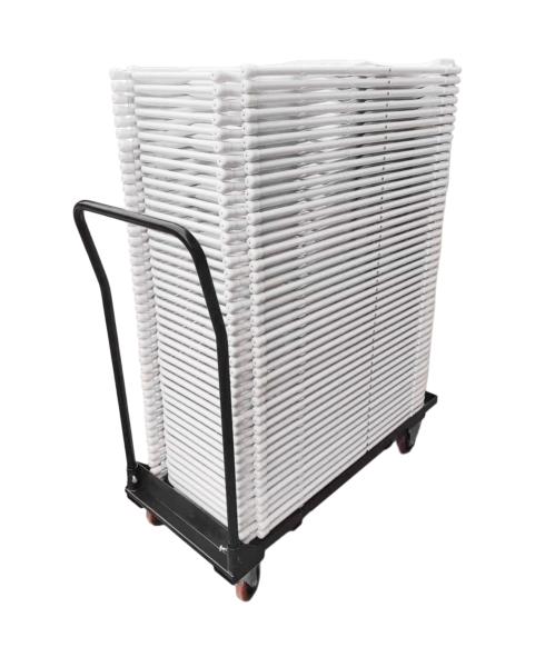 Chariot avec poignée pour chaises pliantes Harmonie 