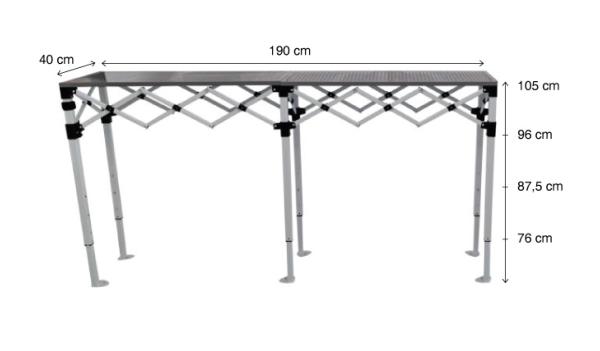 Compliant pliant acier 2m