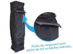 Tente Pliante PRO ALU 45mm PREMIUM 4x4M + Pack Latéral 1 Porte / 3 Pleines