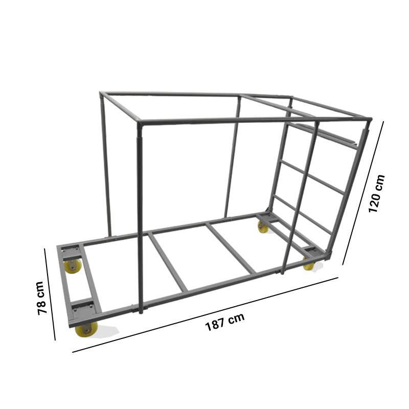 Chariot pour table rectangulaire