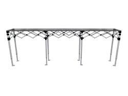 Table Comptoir Pliant Plateau Acier 3m