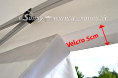 Tente Pliante Aluminium 45mm - Toit 320g/m² 2X3M + Pack bâches latérales