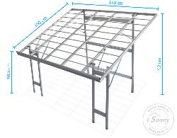 Table de maraîcher inclinée 150x100cm