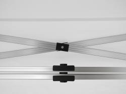 Tente Pliante PRO ALU 45mm PREMIUM 4x4M + Pack Latéral 1 Porte / 3 Pleines