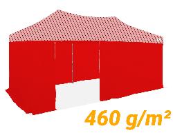 Pack Latéral 4 côtés 3x6m 460g/m² Rouge Sans fenêtre