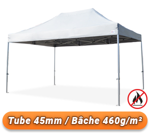 Tente Pliante 45mm Alu bâche 460g/m² Norme M2