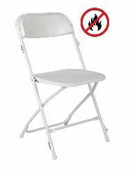 Chaise pliante blanche Harmonie M2 - lot de 6 pièces