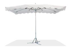 Parasol de marché télescopique 3 x 3M Blanc