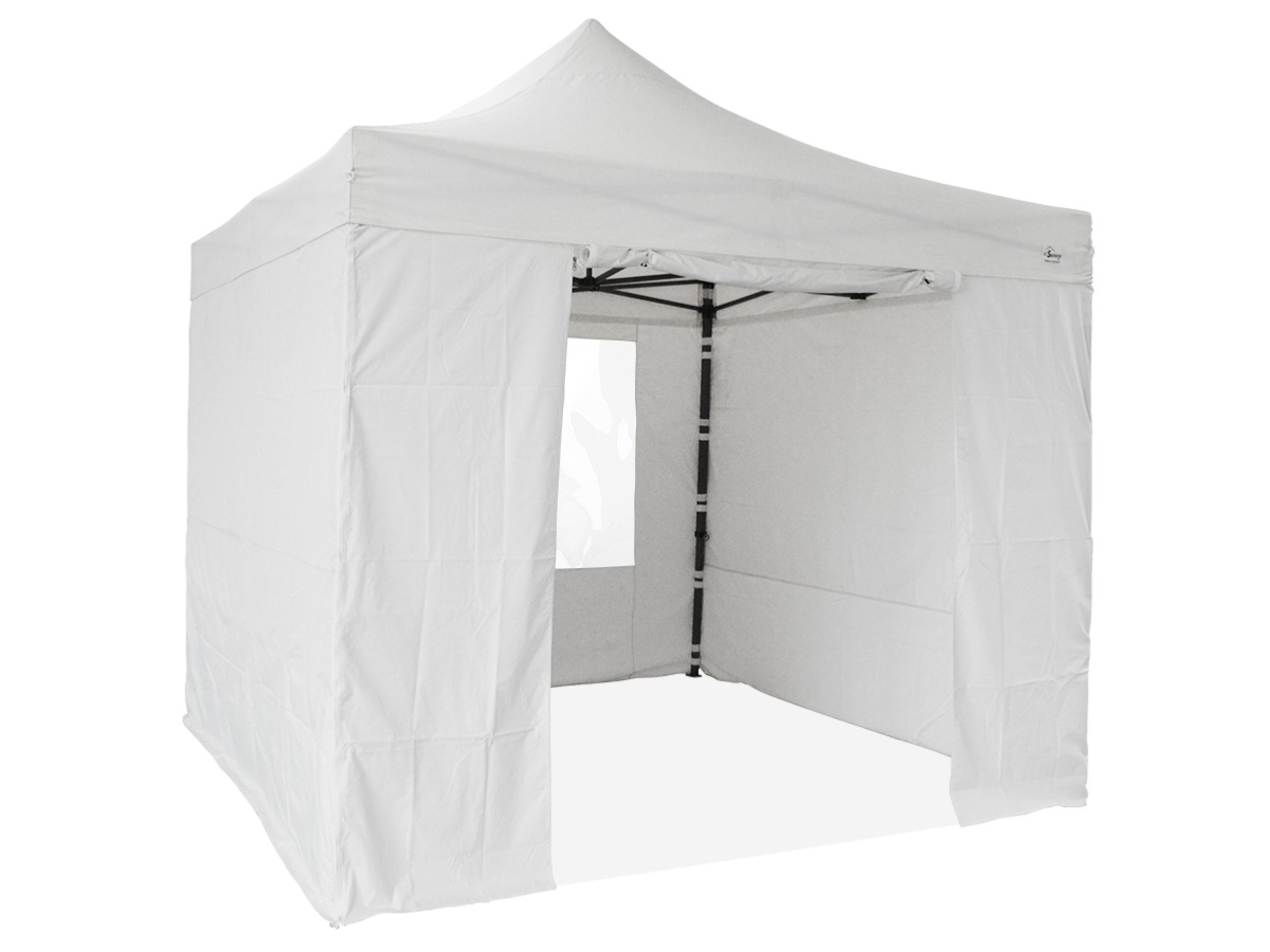 Barnum pliant 3X3M Blanc, Tente Pliante semi Pro pas Cher Tube