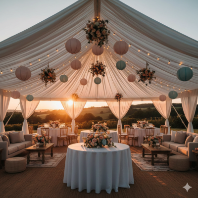 Habiller un Barnum pour un Mariage : Astuces Dco