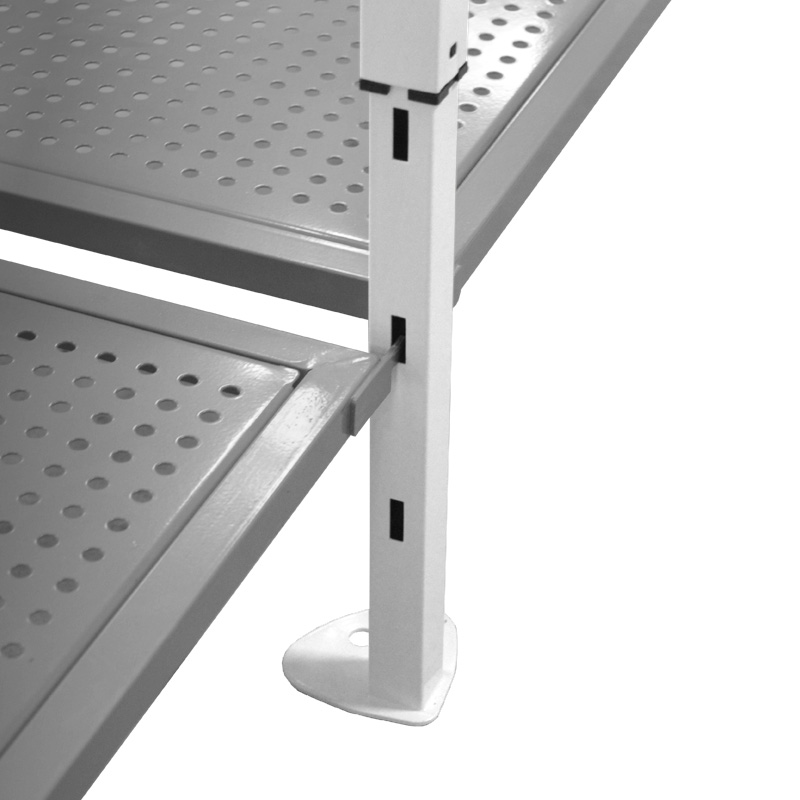 Lot de plateaux bas pour comptoir acier de largeur 40cm