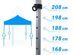 Tente Pliante PRO ALU 45mm PREMIUM 4x4M 