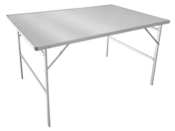 Table aluminium avec plateau en alu 150cmx100cm